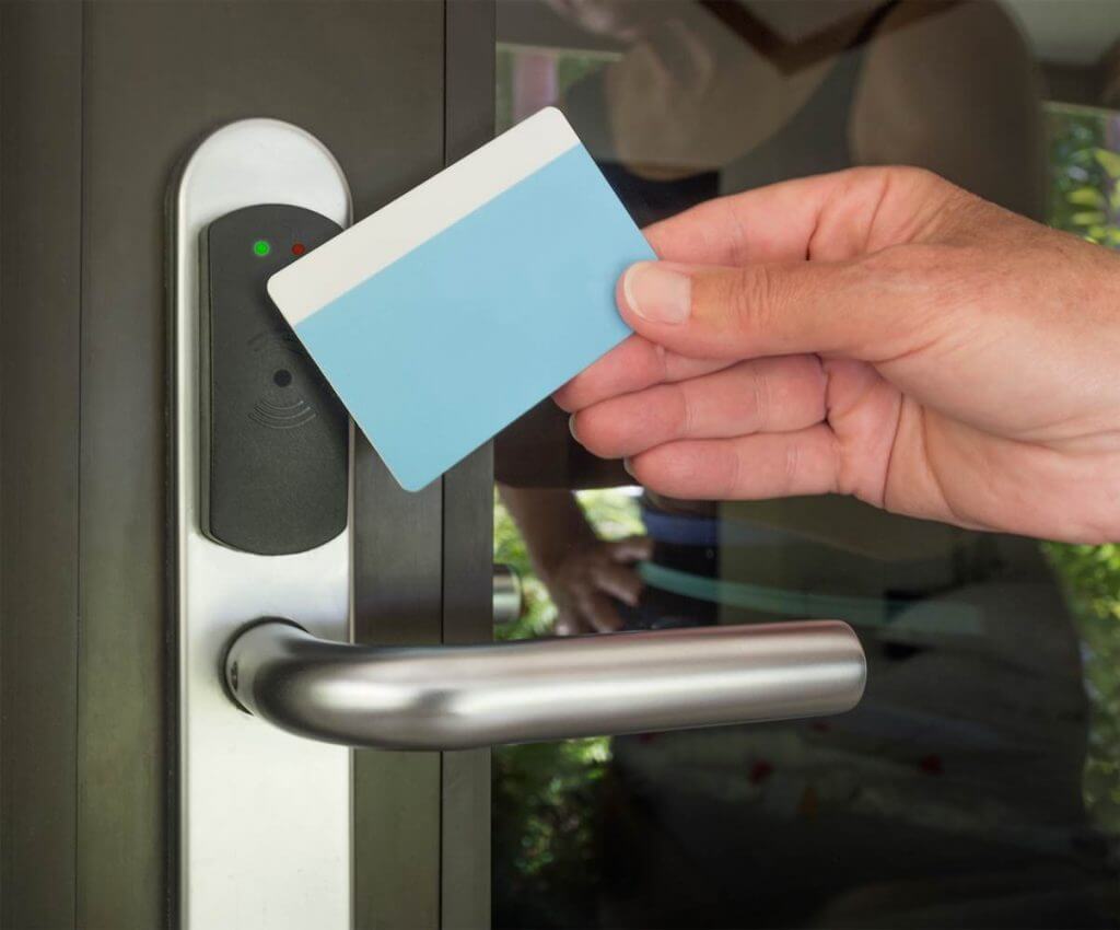 How to prevent credit card door entry?
