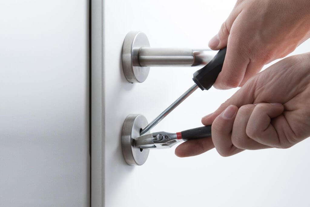How to open a locked bedroom door without a key?